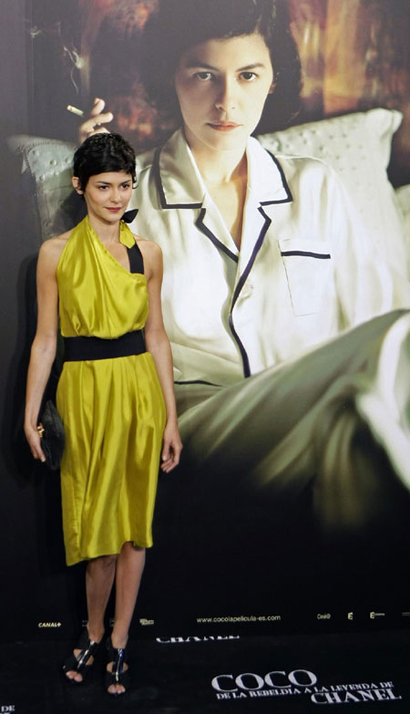 Audrey Tautou attends Spanish premiere of the film 