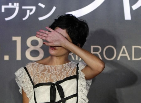 Audrey Tautou at for Japan premiere of the film 