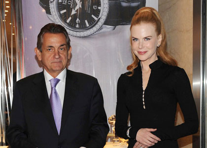 Nicole Kidman visits the Omega flagship boutique in NY