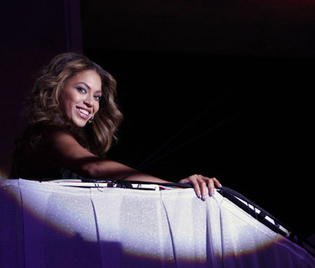 Beyonce presents a promotional event for Japanese fashion brand