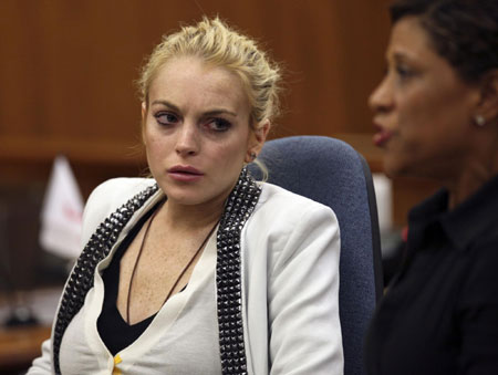 Lindsay Lohan attend progress report hearing for 2007 drunk driving case