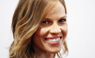 Hilary Swank and other celebs arrive at screening of film 
