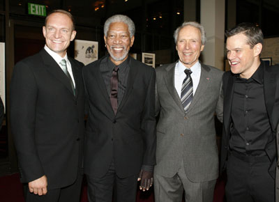 Damon and Eastwood at L.A. premiere of film 