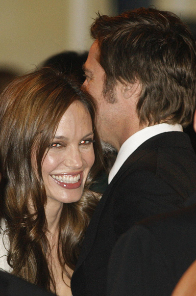 Brad Pitt and Angelina Jolie attend UNICEF Ball