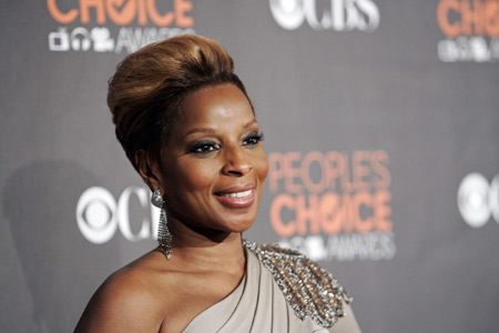 Mary J Blige and her husband at the 2010 People's Choice Awards