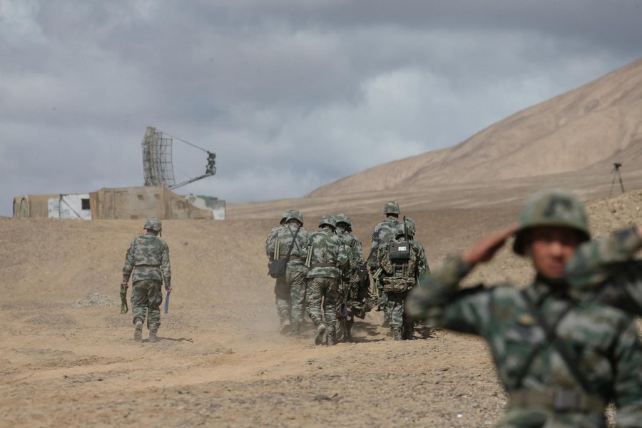 Chinese military might displayed on plateau