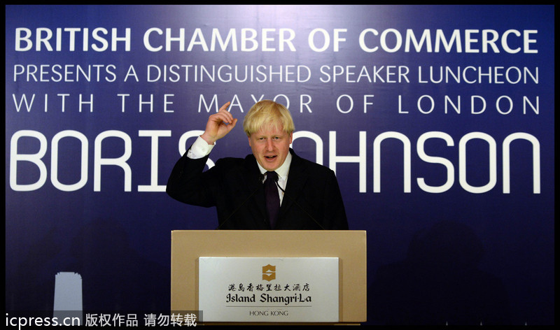 London mayor visits Hong Kong