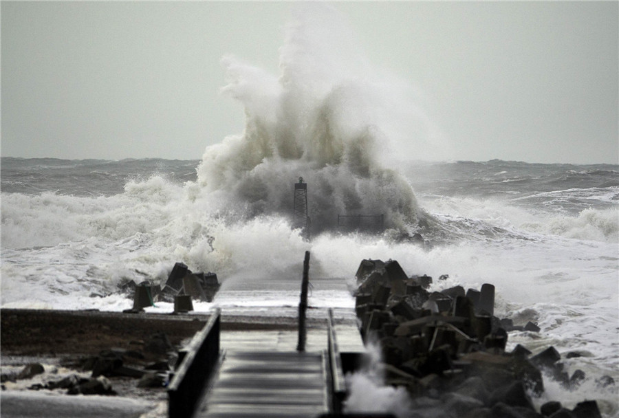 Arctic storm hits Europe