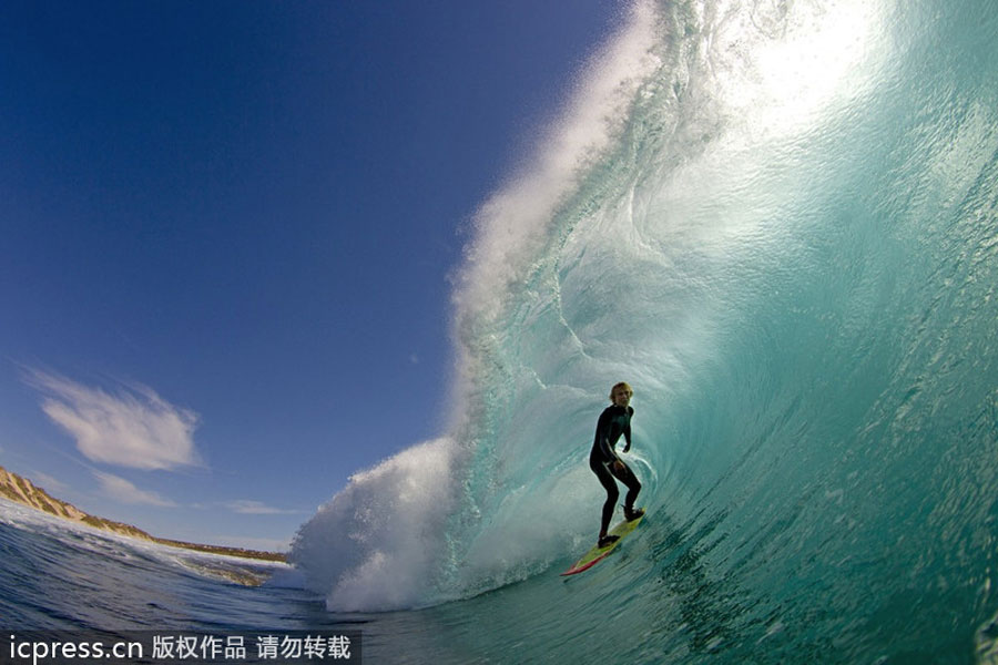 Riding the waves down under