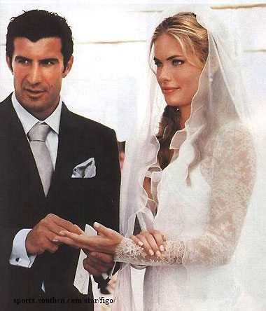 luis figo and wife Helena Svedin