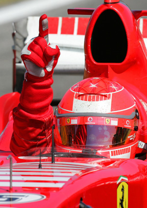 F1 driver Schumacher wins Italian GP