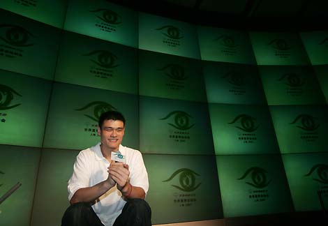 Yao Ming attends press conference for Special Olympics