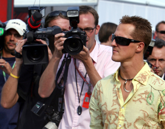 Schumacher stays cool as retirement talk heats up