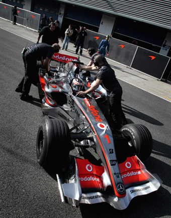 Formula One drivers in testing