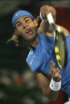 Nadal beats Baghdatis to begin title defence