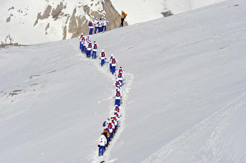 French soccer team trained for WC in Alps resort