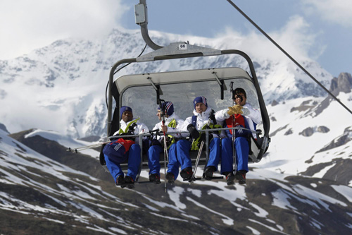 French soccer team trained for WC in Alps resort