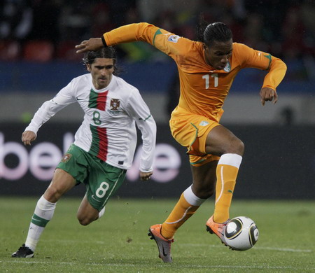 Eyecatching Portugal-Cote d'Ivoire duel ends in 0-0