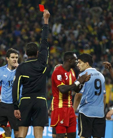 Uruguay in WCup semifinals for 1st time since '70