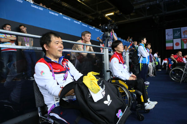 Disabled helpers serve London Paralympics