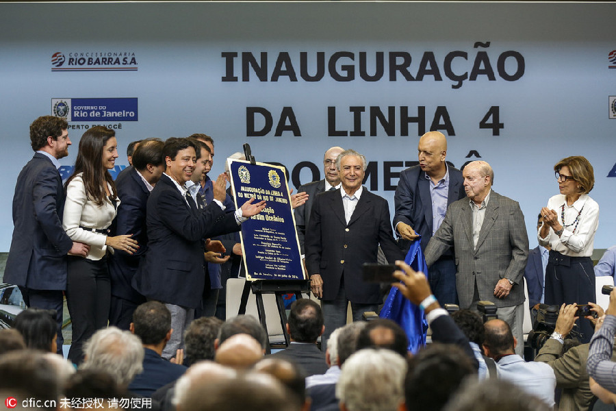 Rio Olympics' special subway starts running