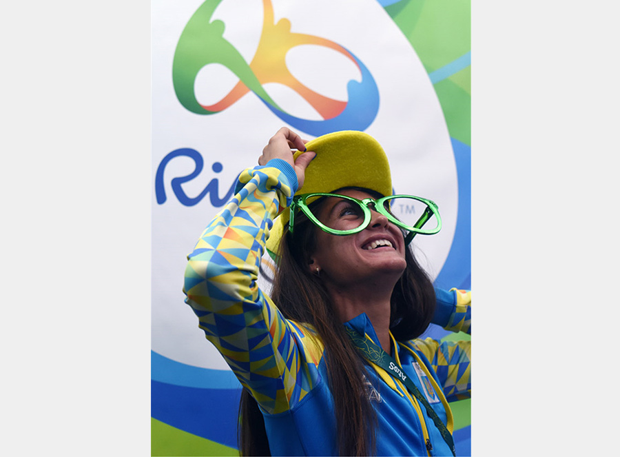 Rio Olympic Village: Flags, athletes and samba