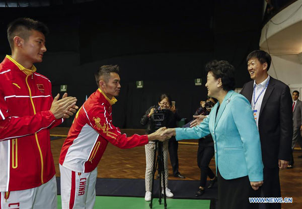 Chinese vice premier visits Chinese athletes to Rio Olympic Games
