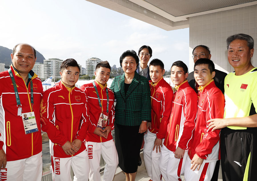 Chinese Vice-Premier visits Olympic delegation