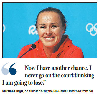 Hingis cherishes second chance