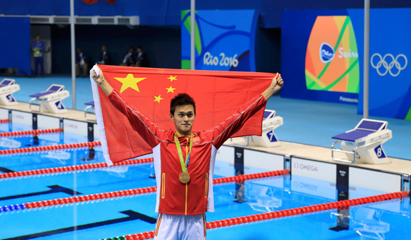 Sun Yang makes sweet revenge, backstroke swimmers make podium finish