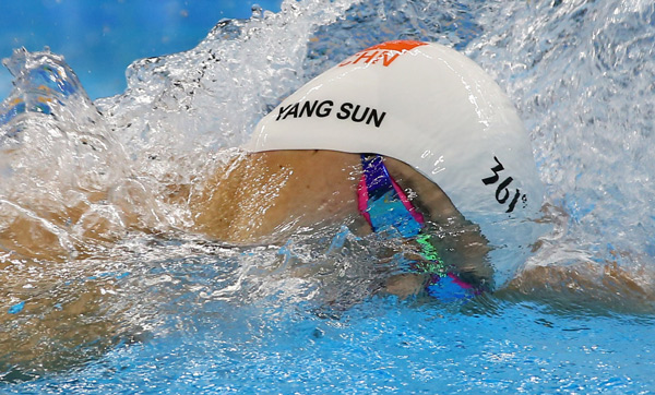 Sun Yang makes sweet revenge, backstroke swimmers make podium finish