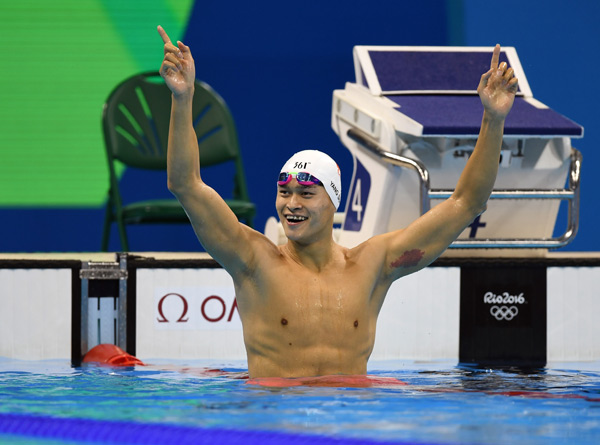 Sun Yang makes sweet revenge, backstroke swimmers make podium finish