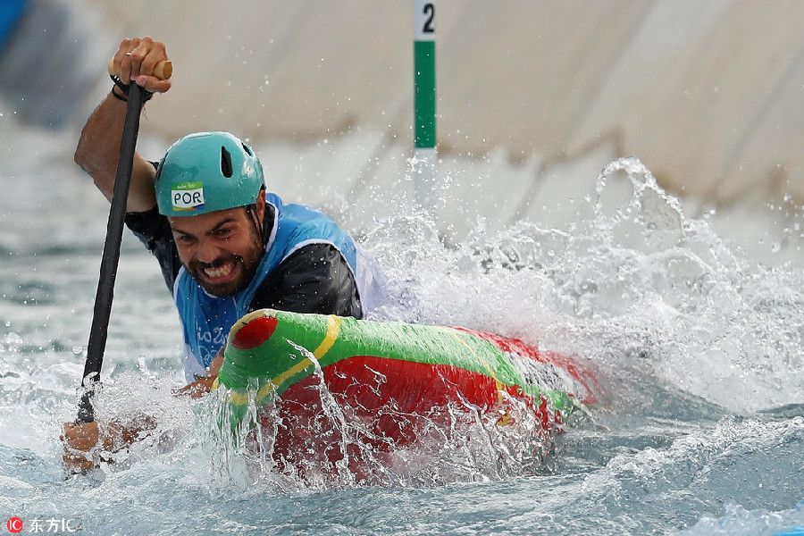 Olympians in action in Rio