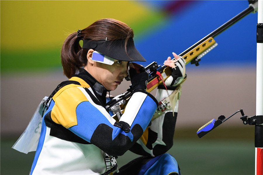 China takes silver, bronze in women's 50-meter rifle three position