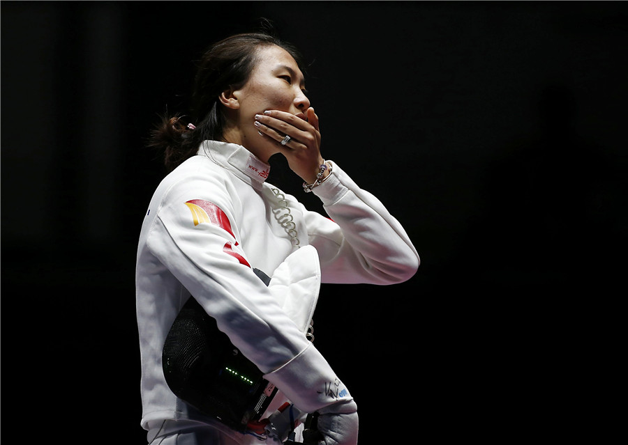 Defending China's women's epee team settles for silver