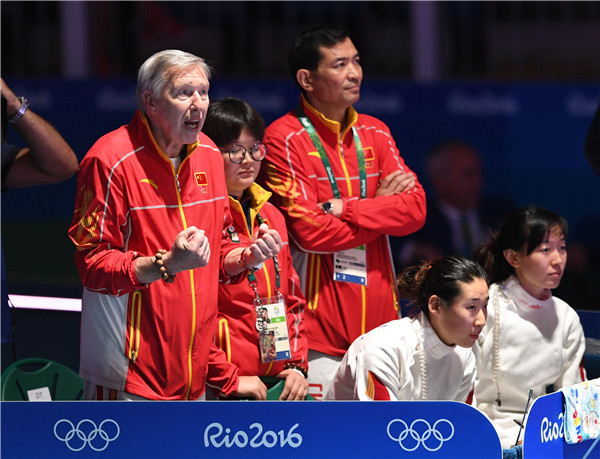 Women's epee team settles for silver, markswoman Du eyes retirement