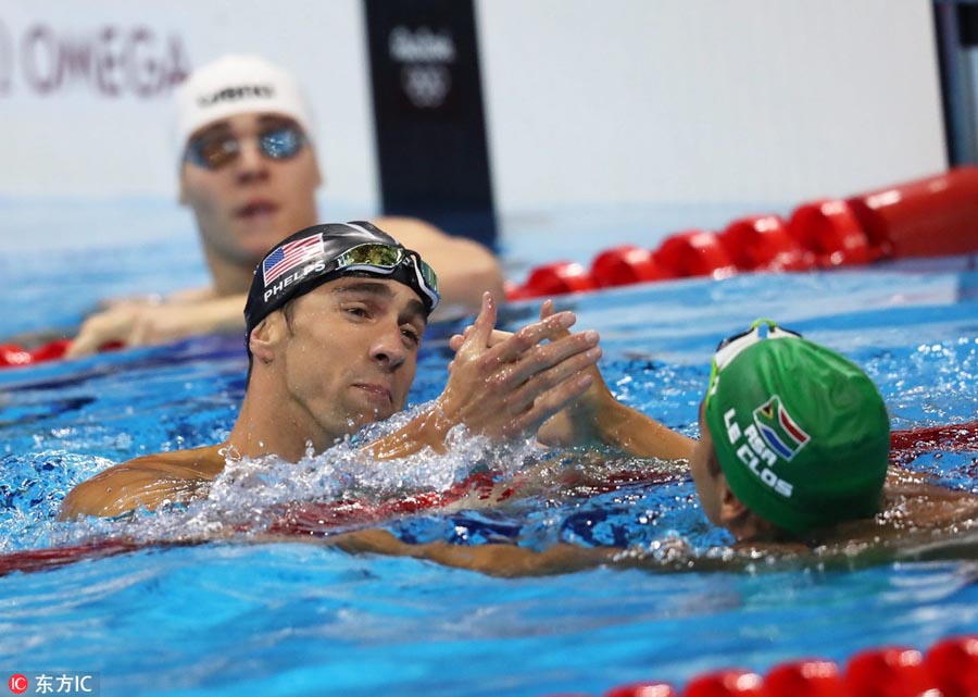 Asian power edges Phelps, China's Li edged to settle for 5th