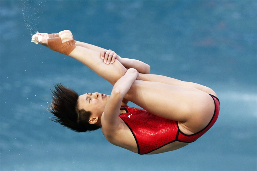Shi wins gold for China in women's 3 metre springboard