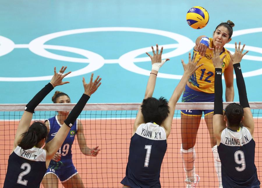 China's volleyballers burst Brazil's bubble