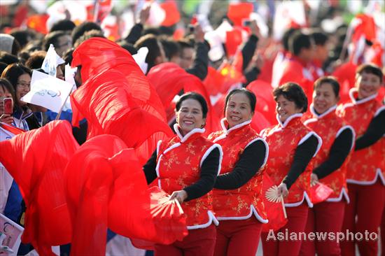 Guangzhou Para-Asian Games flame lit in Beijing