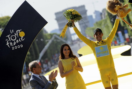 Spaniard Contador crowned Tour de France champion