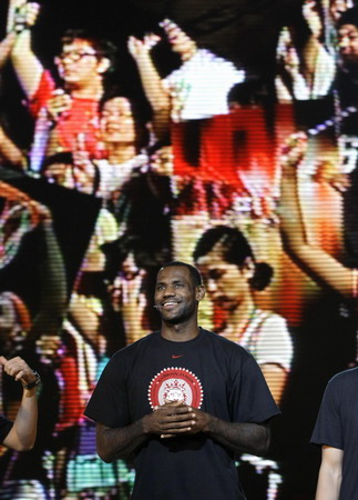 LeBron James happy back to Beijing