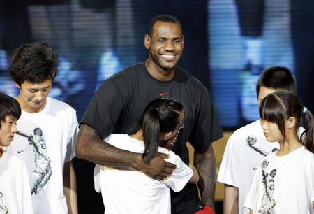 LeBron James happy back to Beijing