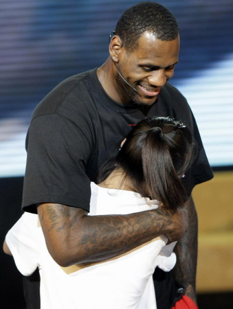 LeBron James happy back to Beijing