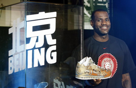 LeBron James happy back to Beijing