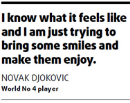 Djokovic moved by 9/11 children
