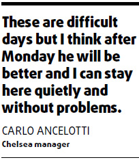 Chelsea boss Ancelotti reveals family fears