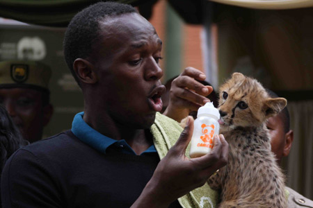 Usain Bolt adopts Kenyan 'Lightning Bolt'