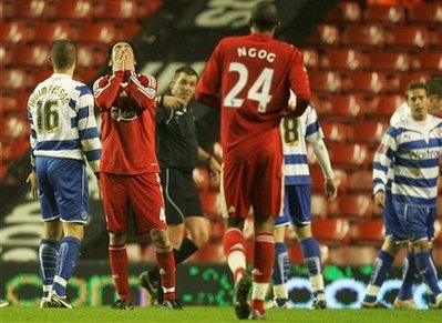 Liverpool dumped out of FA Cup by Reading