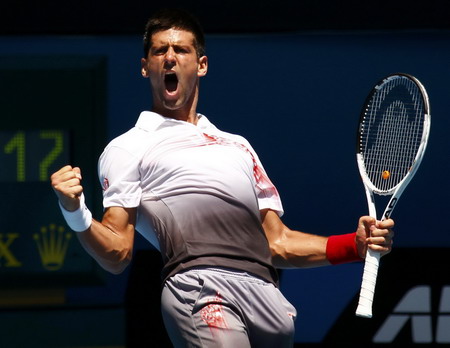 Djokovic, Davydenko into 3rd round; Ivanovic out